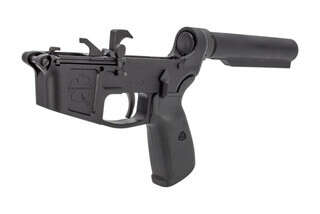 Foxtrot Mike Products FM45 complete lower receiver features a carbine length receiver extension